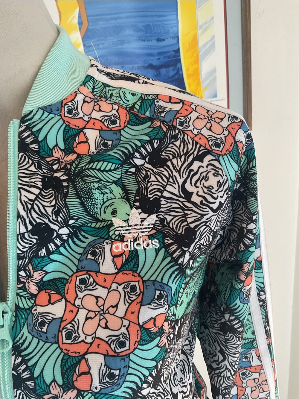 adidas Multi-Color Zoo-Print Track Jacket - Picture 2 of 7